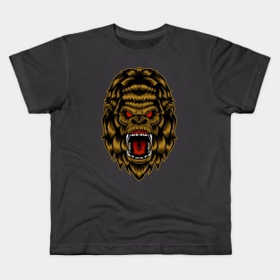 Angry gorilla head Kids T-Shirt